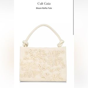 Cult Gaia Bloom Raffia Tote NWT